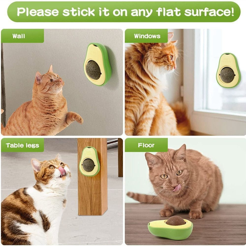 Cute Avocado Catnip Toys/ Cat Teeth Cleaning Toy/ Interactive (Options)