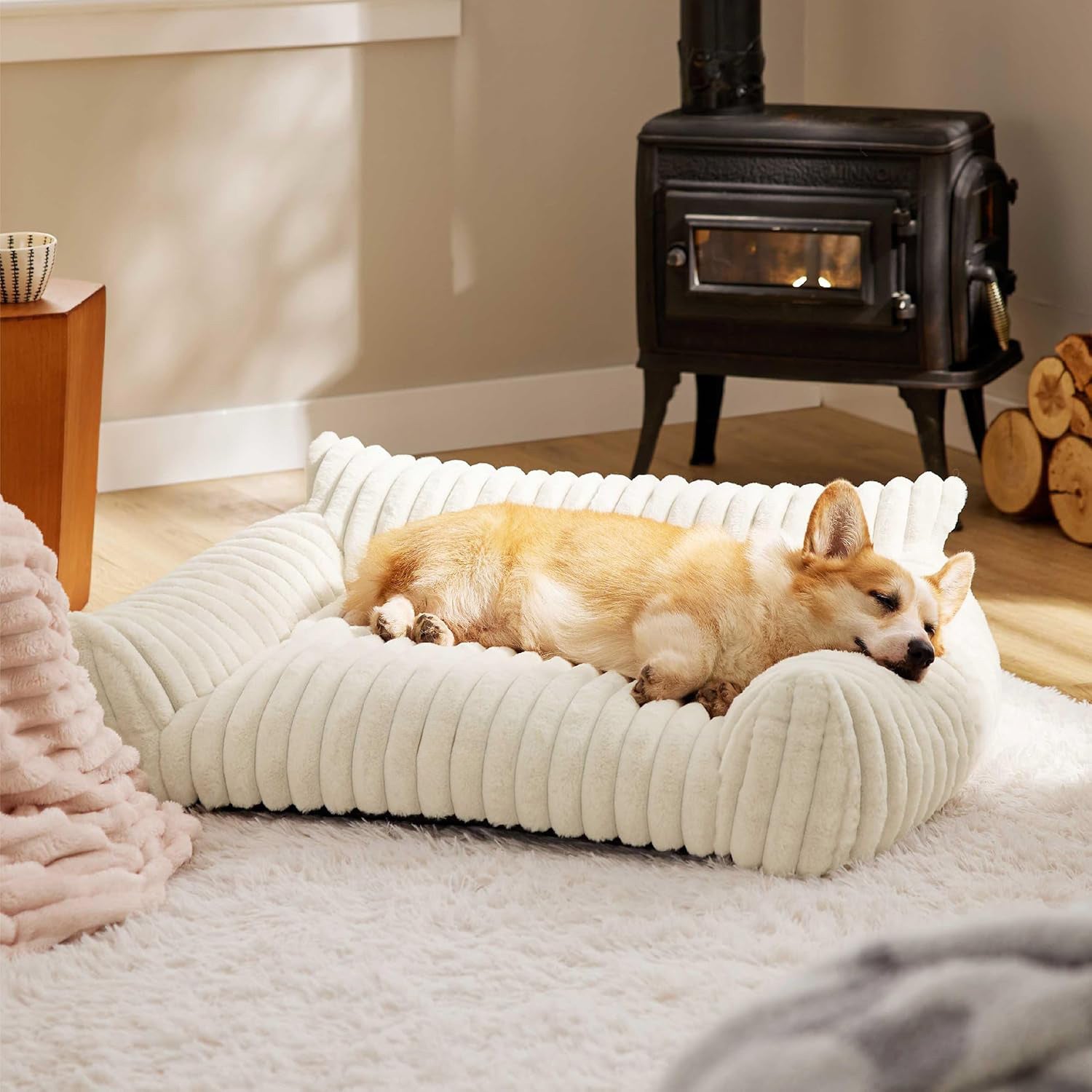 Bedsure Fluffy Pet Couch