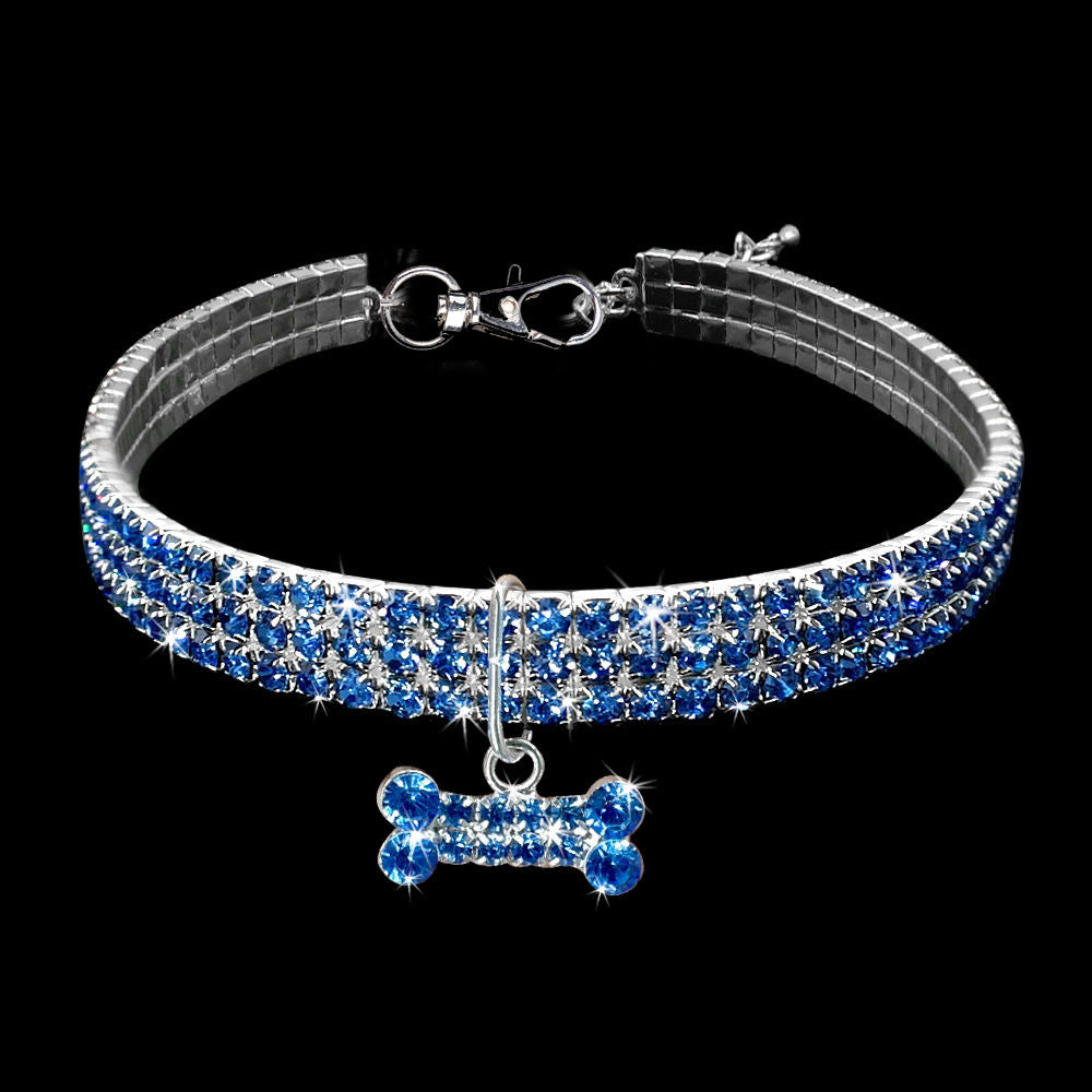 Rhinestone Pet Collar/ Crystal (Color/ Size Options)