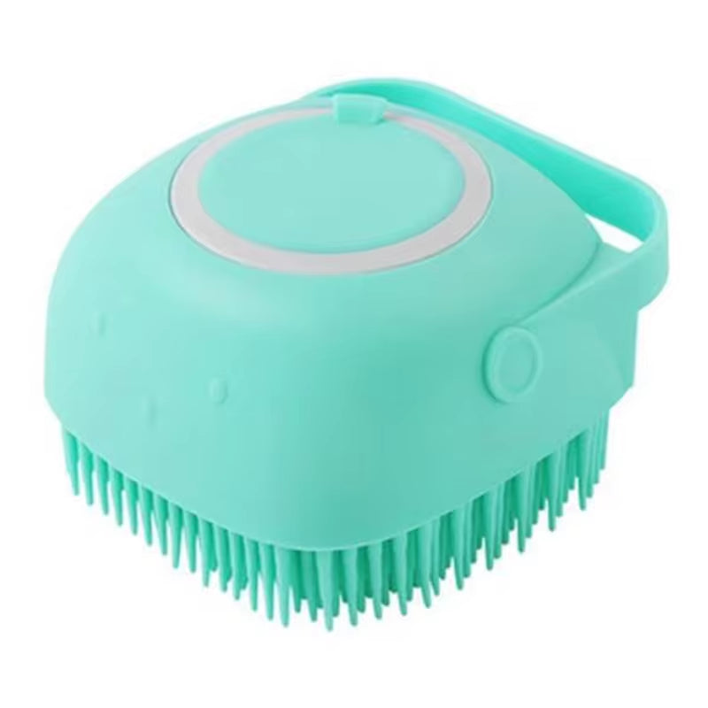 Dog Cat Bath Massage Brush/ Soft Silicone (Color Options)