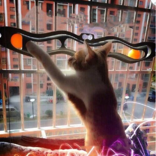 Fun and Interactive Windowsill Cat Ball Suction Cup Window Toy