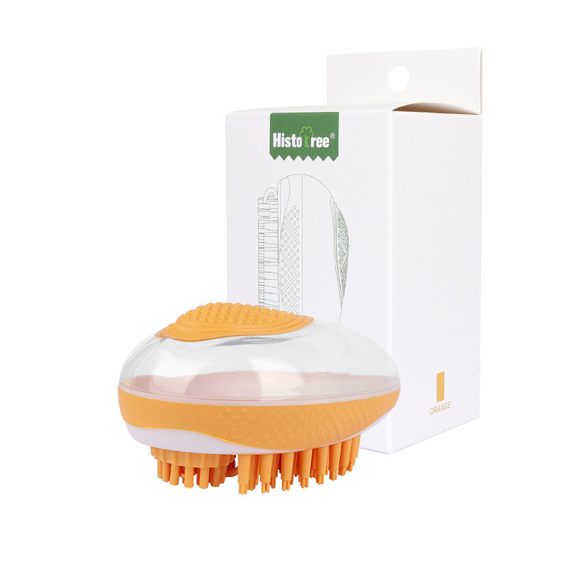 Pet Bath Brush/ 2-In-1 Soft Silicone Cleaning Tool (Color Options)