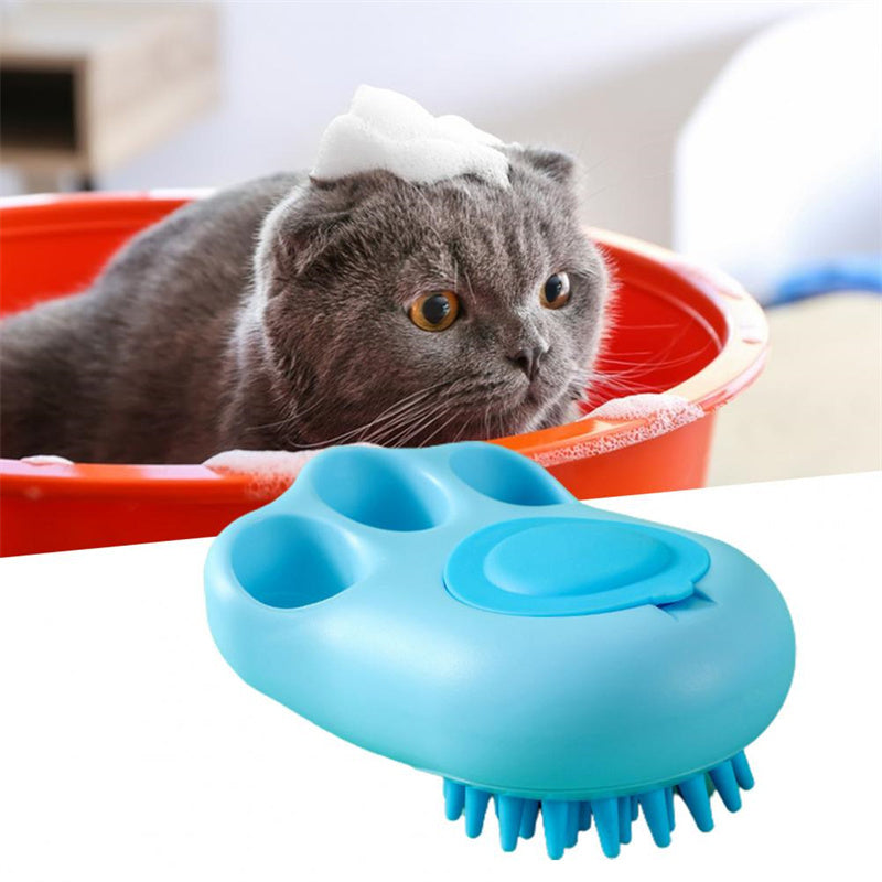Durable Cat Paw Bath Brush Fine Foaming Labor-saving