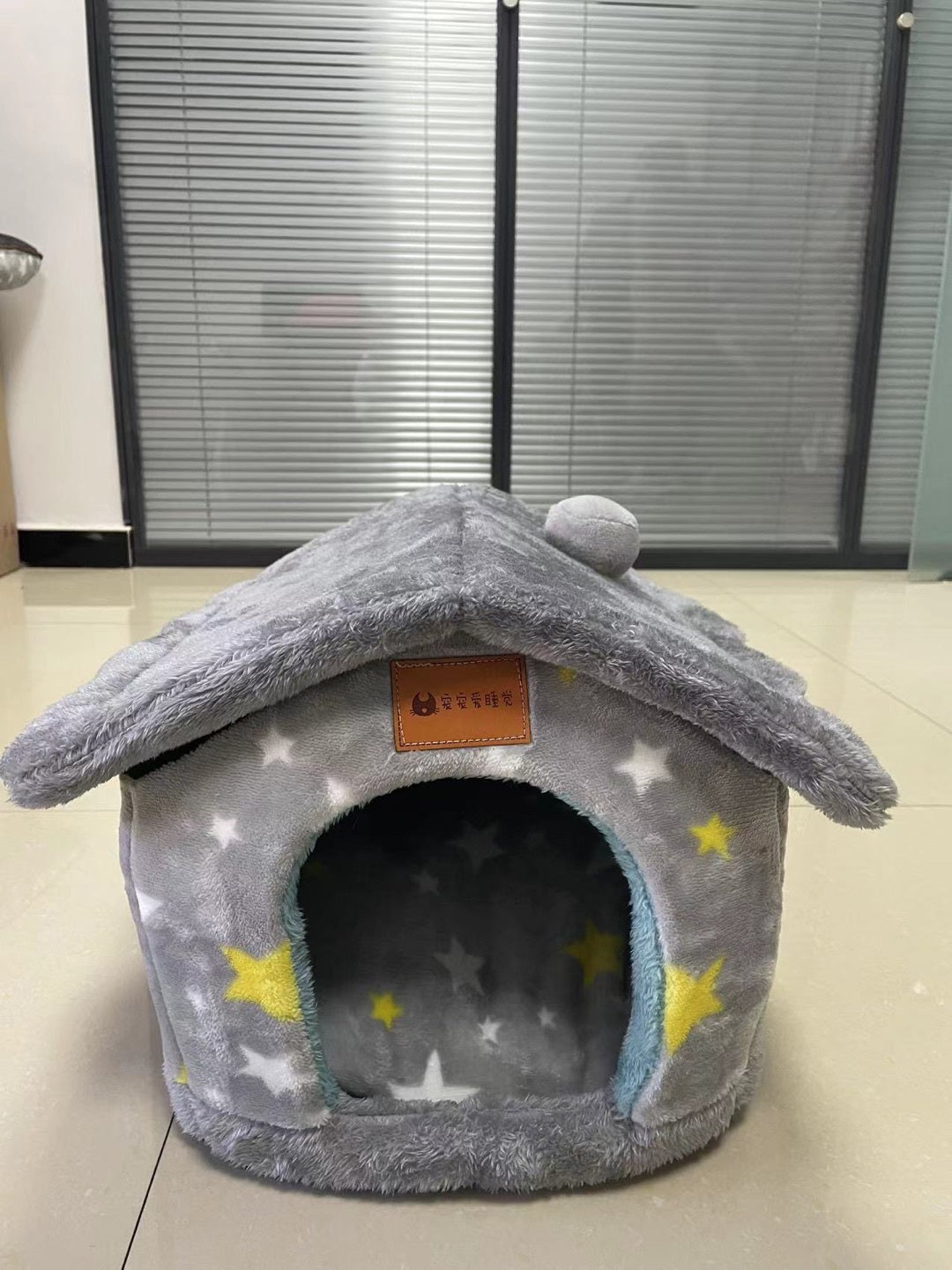 Foldable House Pet Cat Bed