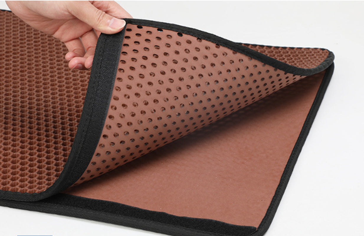 Litter Pan Mat/ EVA Double Cat Litter Mat (Color/ Size Options)
