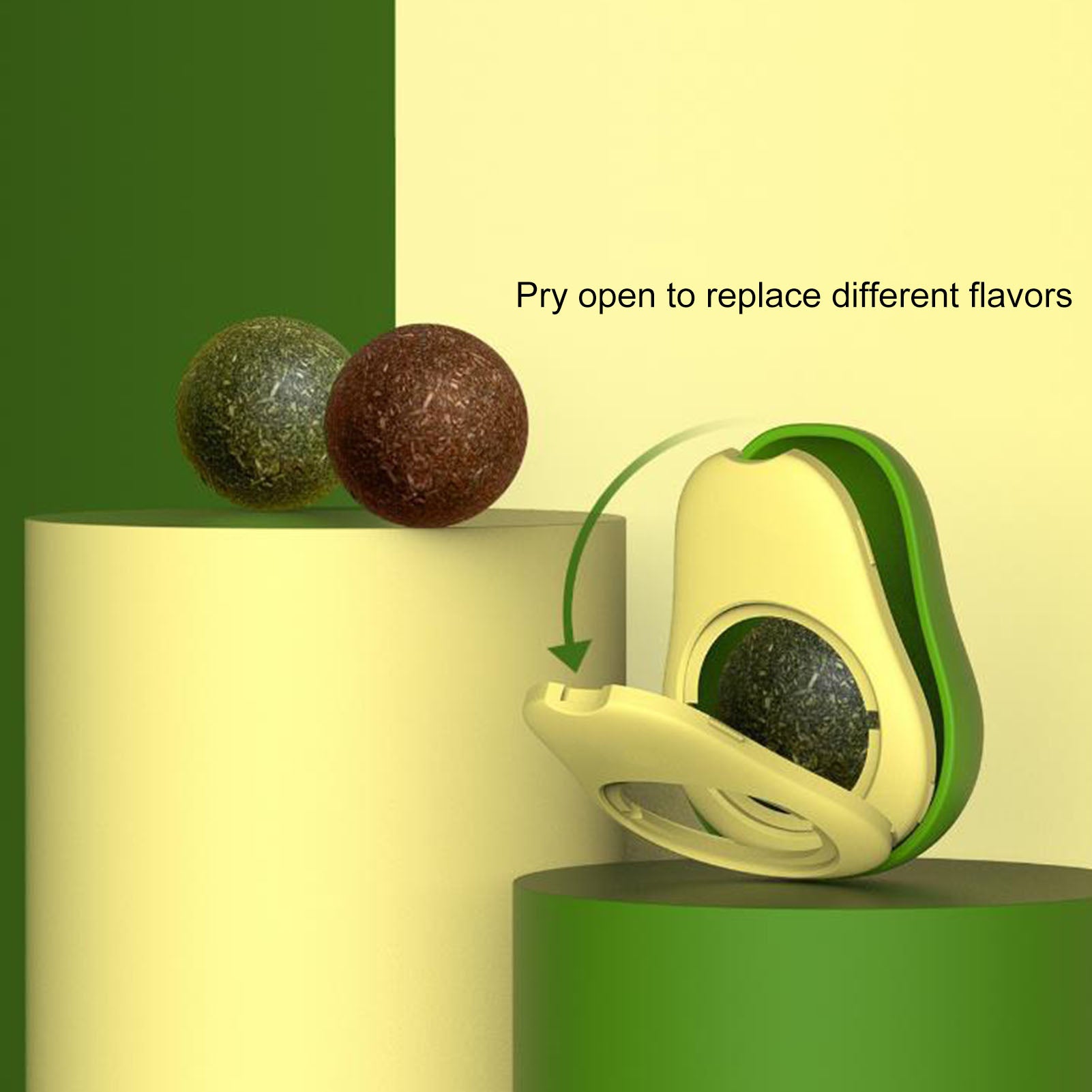 Cute Avocado Catnip Toys/ Cat Teeth Cleaning Toy/ Interactive (Options)
