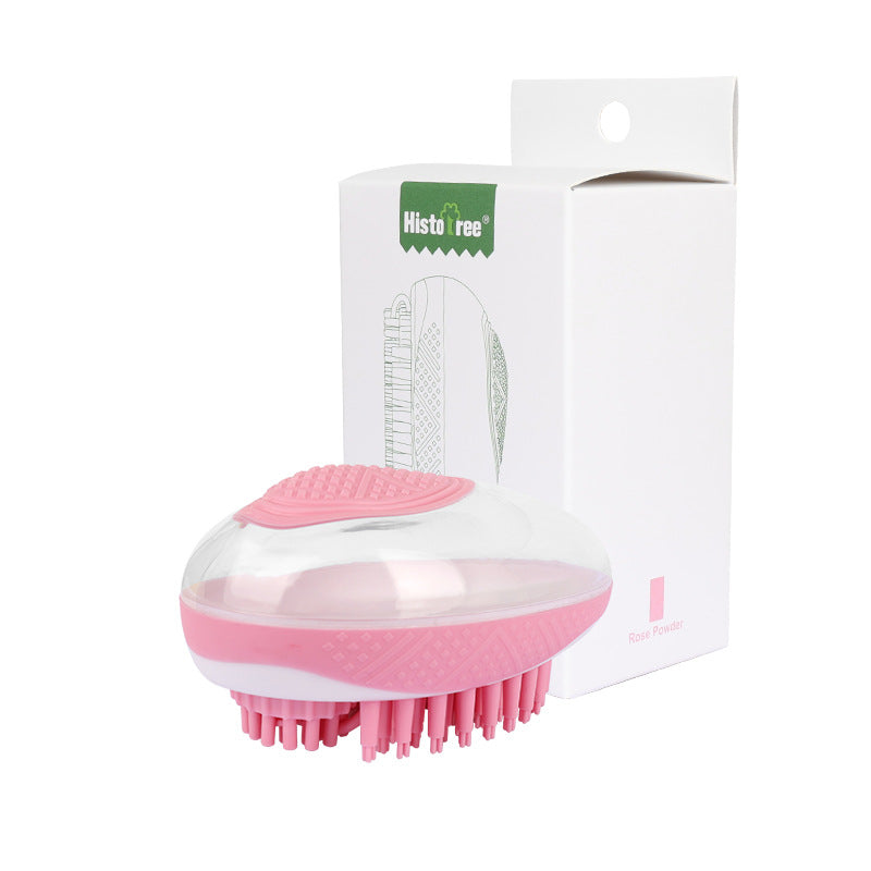 Pet Bath Brush/ 2-In-1 Soft Silicone Cleaning Tool (Color Options)