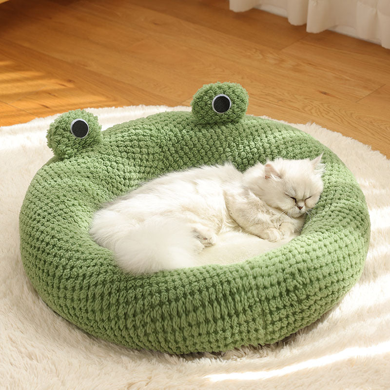 Pet Nest Little Frog Series Warm Plush Mat Pet House