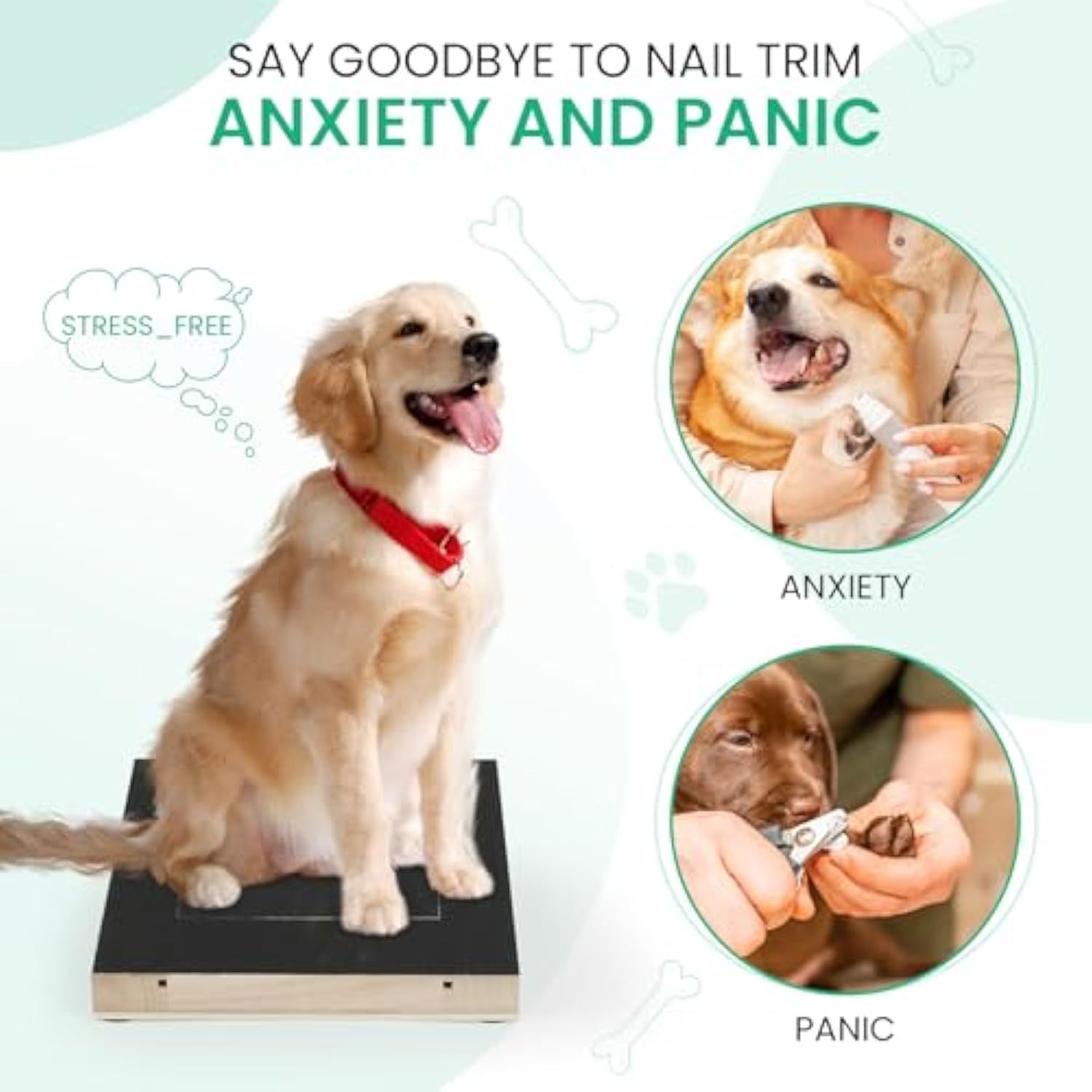 Dog Nail Grinder Board Scratch Pad For Nails With Treat Box