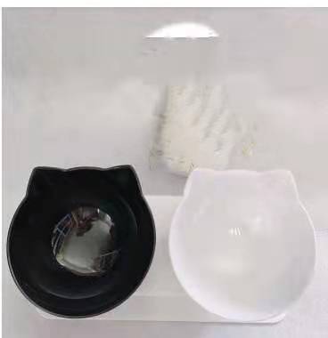 Non Slip Double Cat Bowl With Raised Stand Pet Food