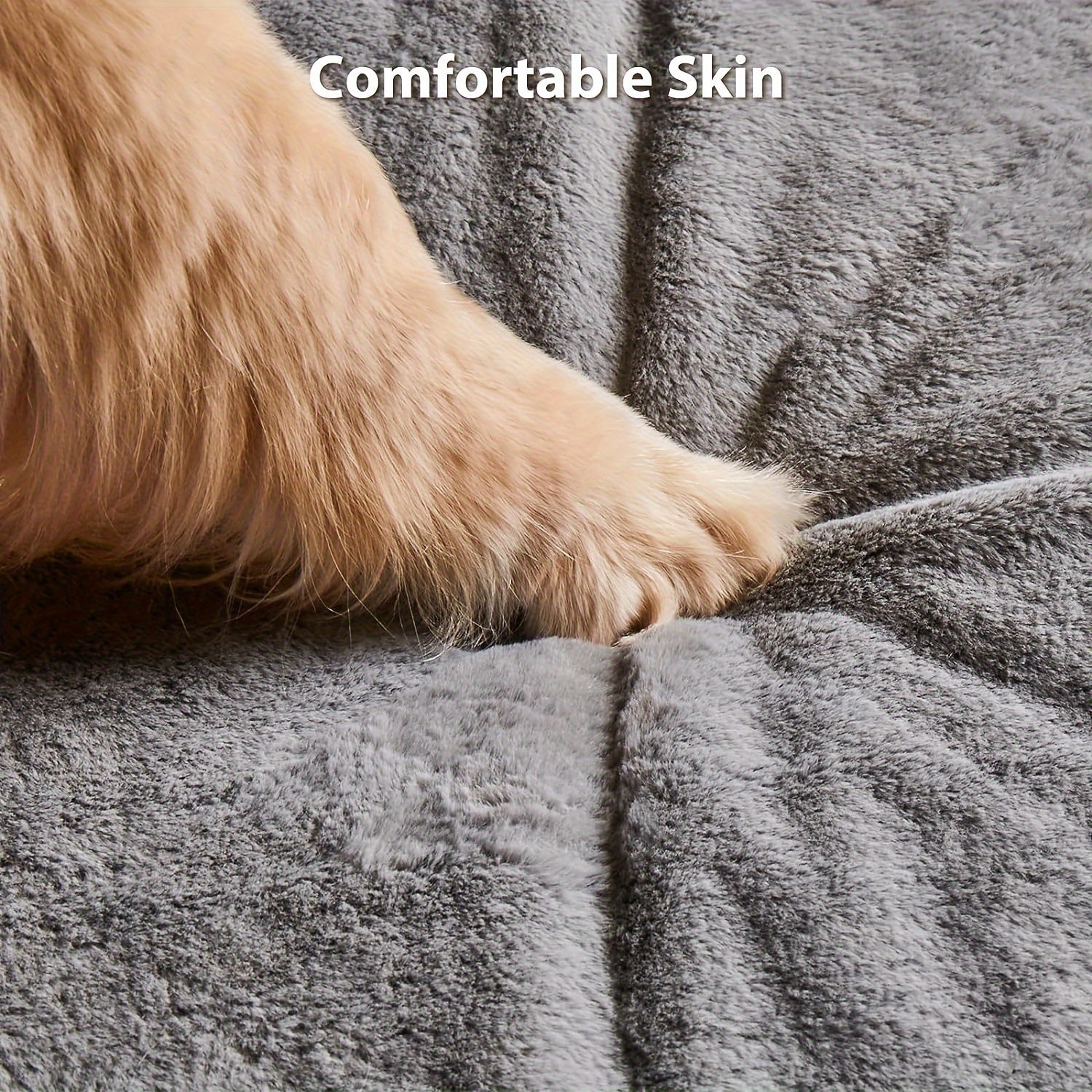 Extra Large Plush Orthopedic Dog Bed with Bolster