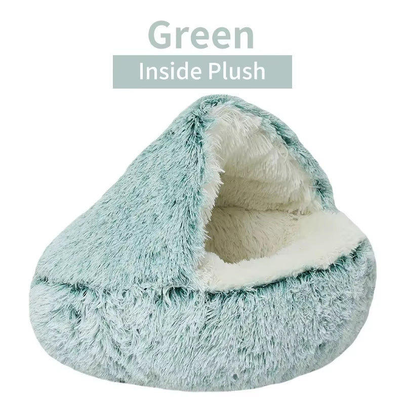 Plush Pet Cave Bed/ Nest for Dogs and Cats (Color and Size Options)