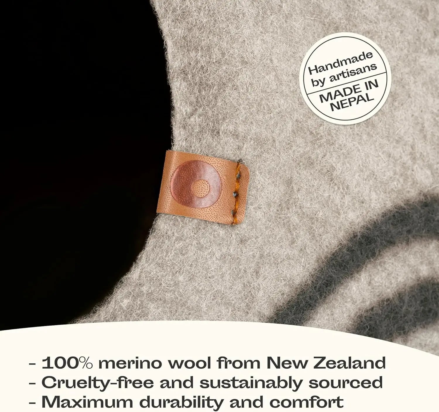 Handmade Merino Wool Cat Cave