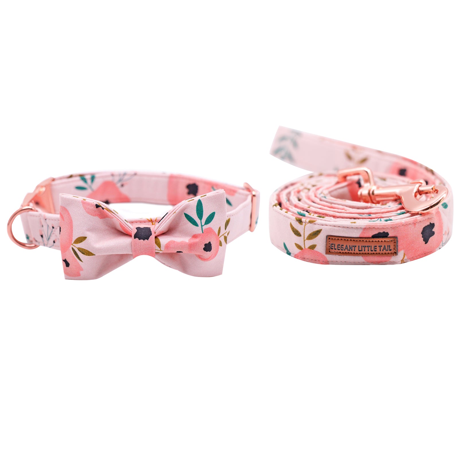 Elegant Adjustable Dog Collar with Bowtie