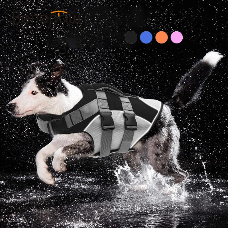 Reflective Dog Life Jacket with Handle