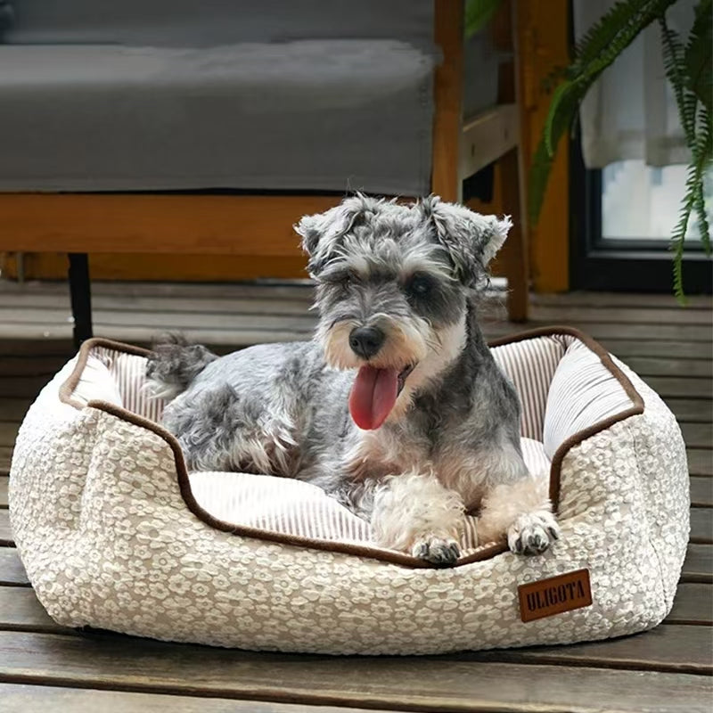 Washable Soft Rectangle Pet Bed