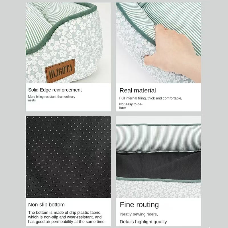 Washable Soft Rectangle Pet Bed