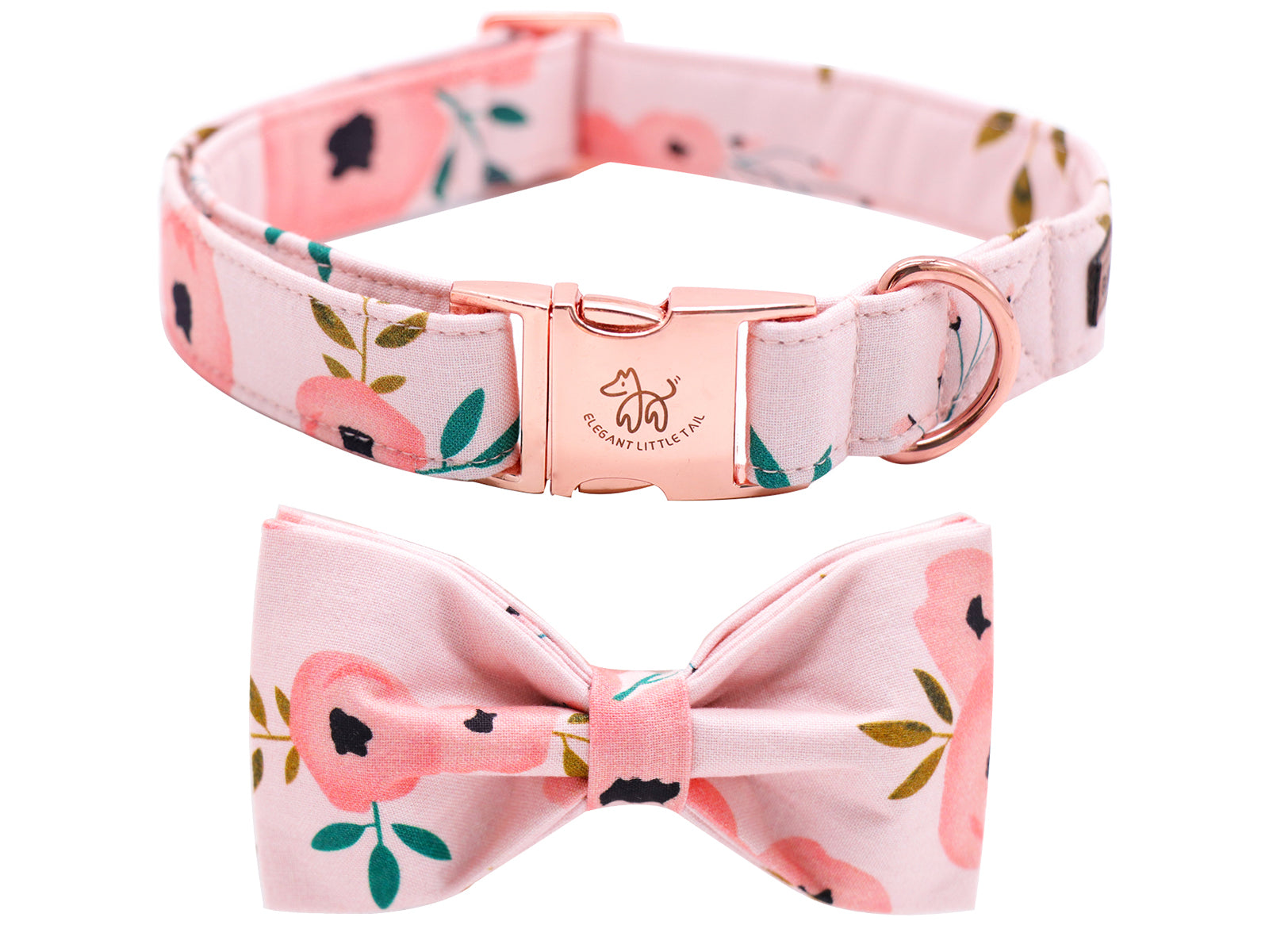 Elegant Adjustable Dog Collar with Bowtie