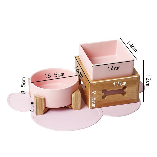 Elevated Dog Bowl with Anti-Tip Tripod Design