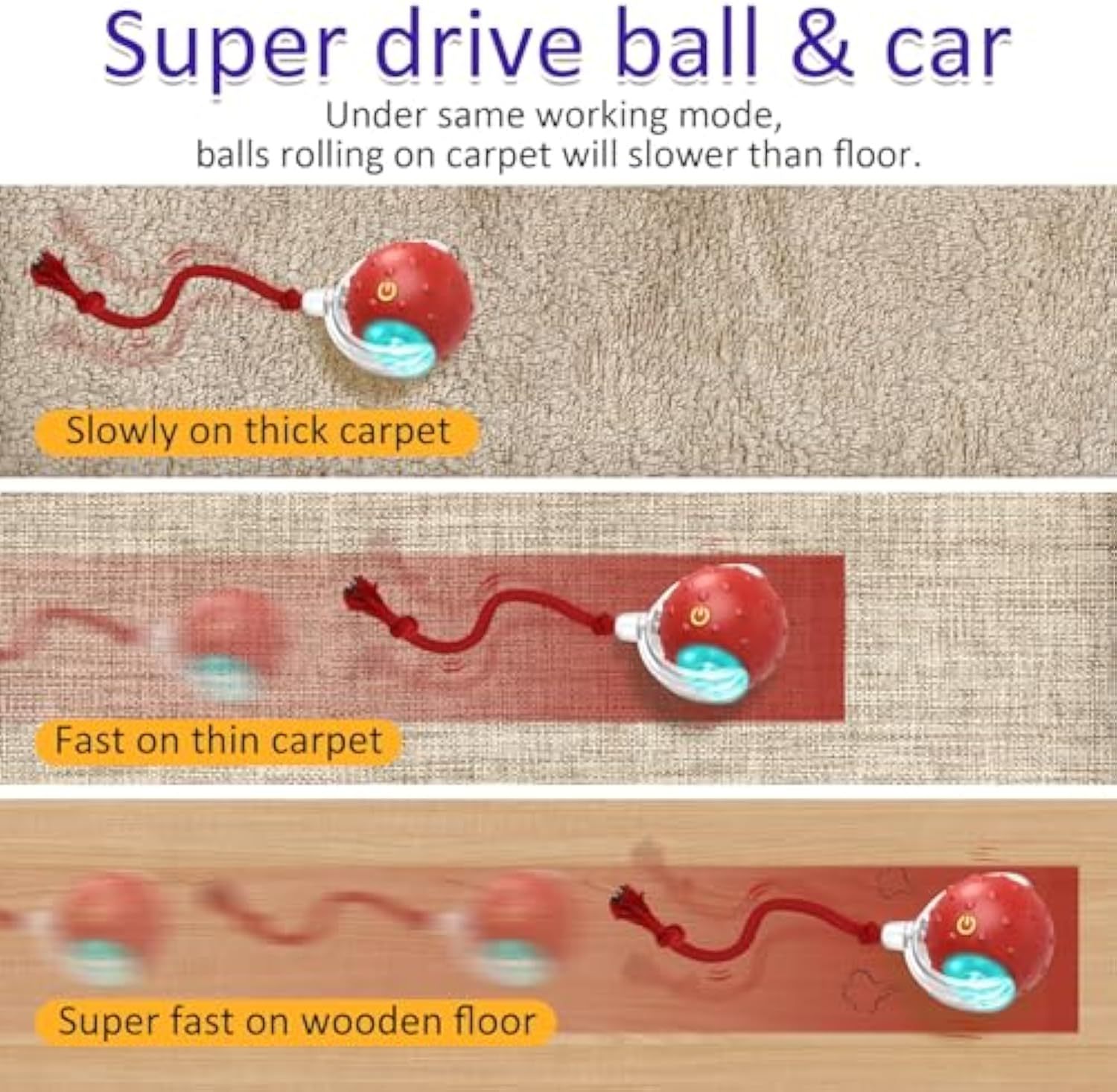 Interactive Motion Activated Chirping Cat Toy – Red