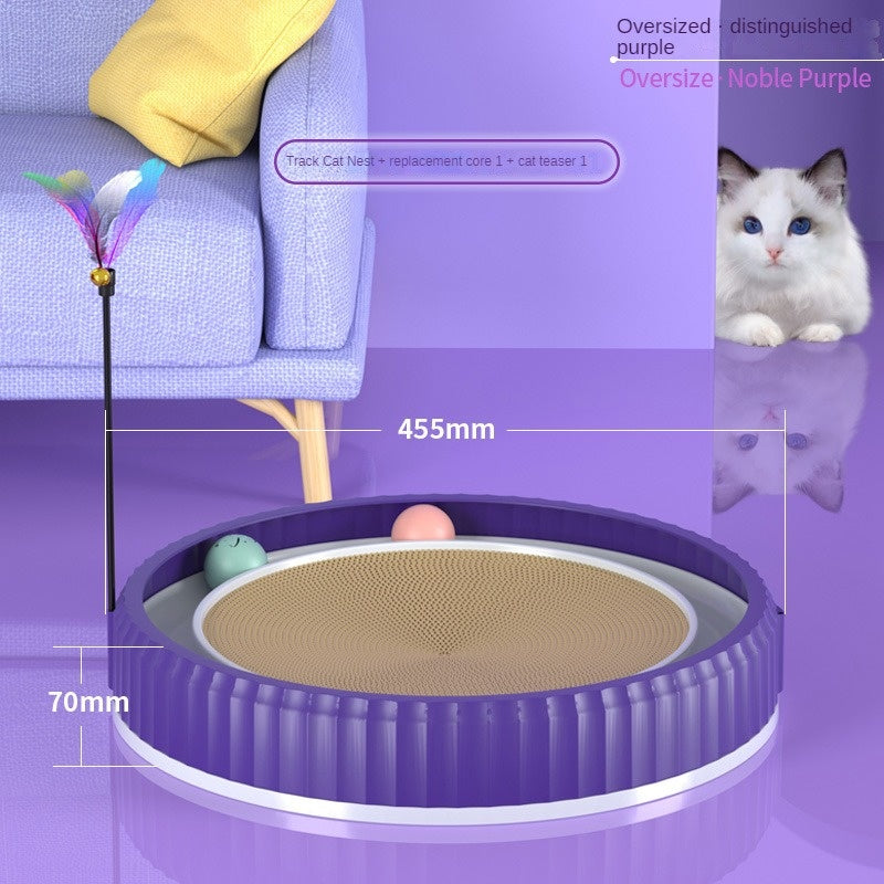 NEW Round Cat Scratching Board Wear-resistant Anti-scratch