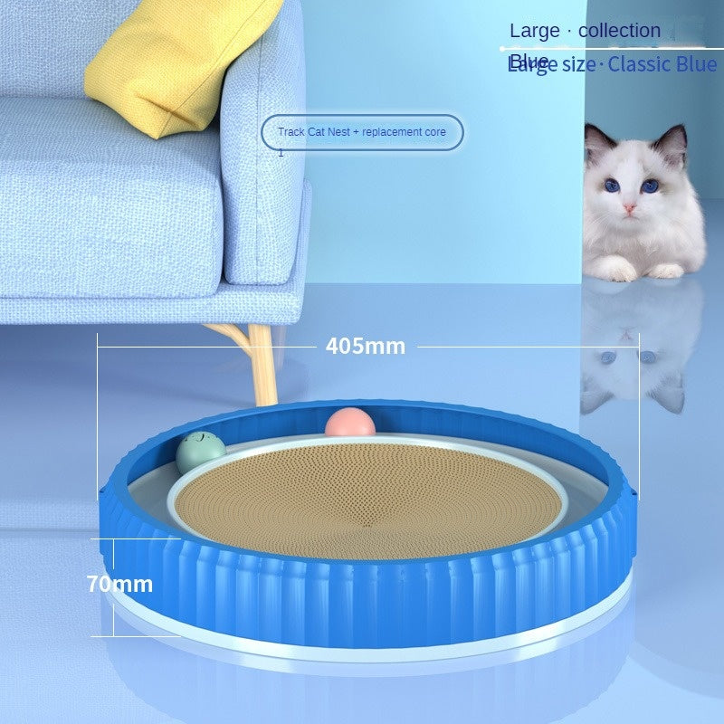 NEW Round Cat Scratching Board Wear-resistant Anti-scratch
