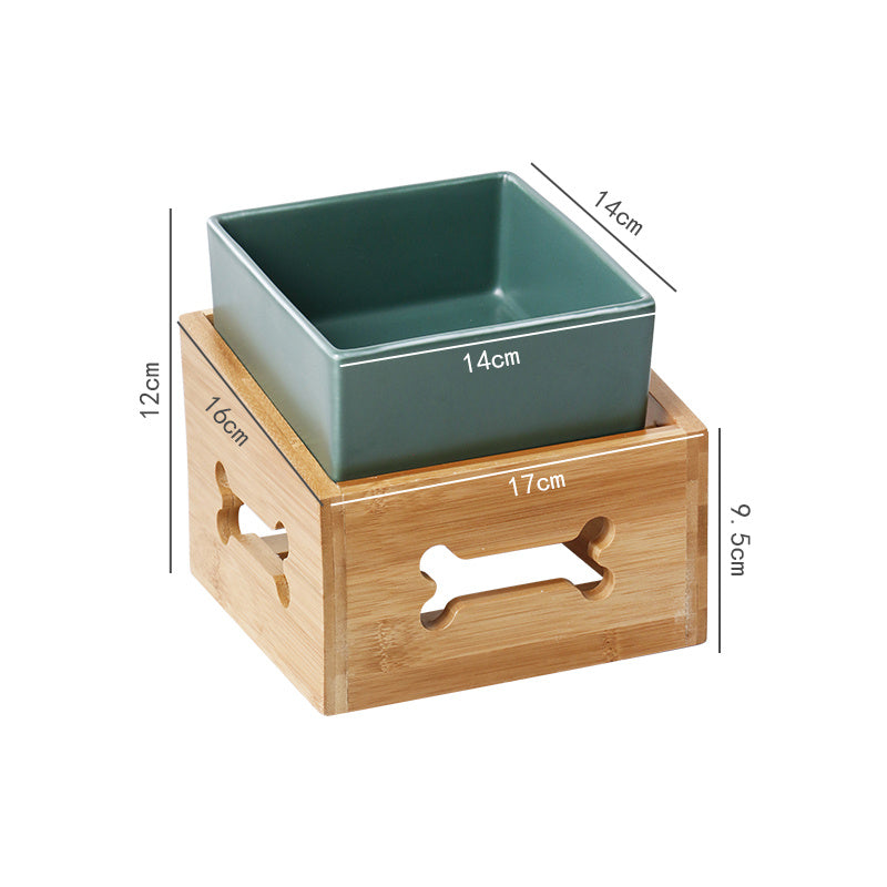 Elevated Dog Bowl with Anti-Tip Tripod Design