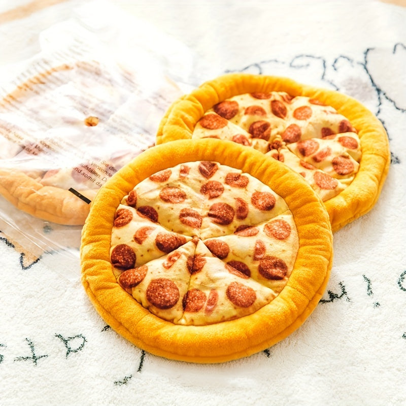 Teddy Pizza Squeaky Durable Dog Chew Toy