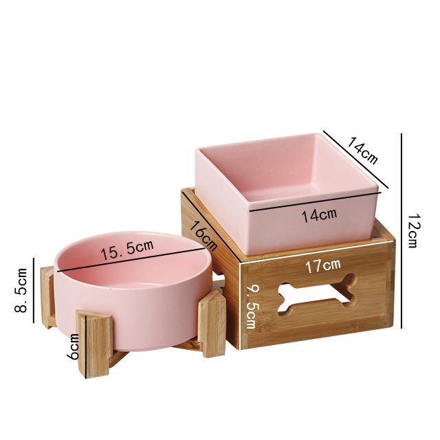 Elevated Dog Bowl with Anti-Tip Tripod Design