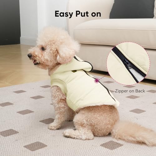 Fleece Dog Hoodie with Built-in Harness – Red XL