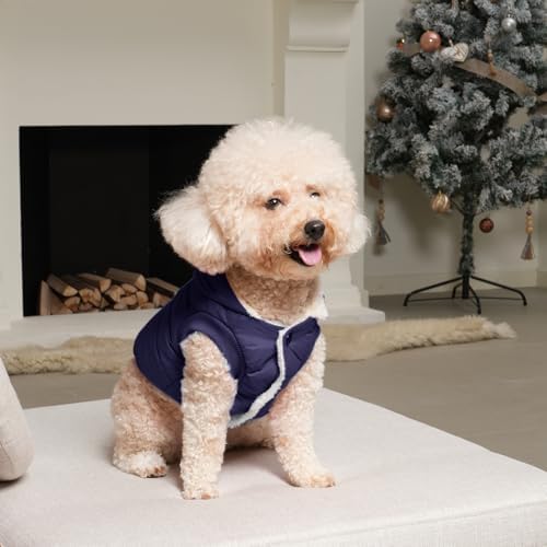 Fleece Dog Hoodie with Built-in Harness – Red XL