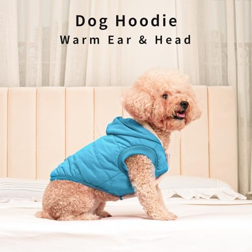Fleece Dog Hoodie with Built-in Harness – Red XL