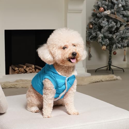 Fleece Dog Hoodie with Built-in Harness – Red XL