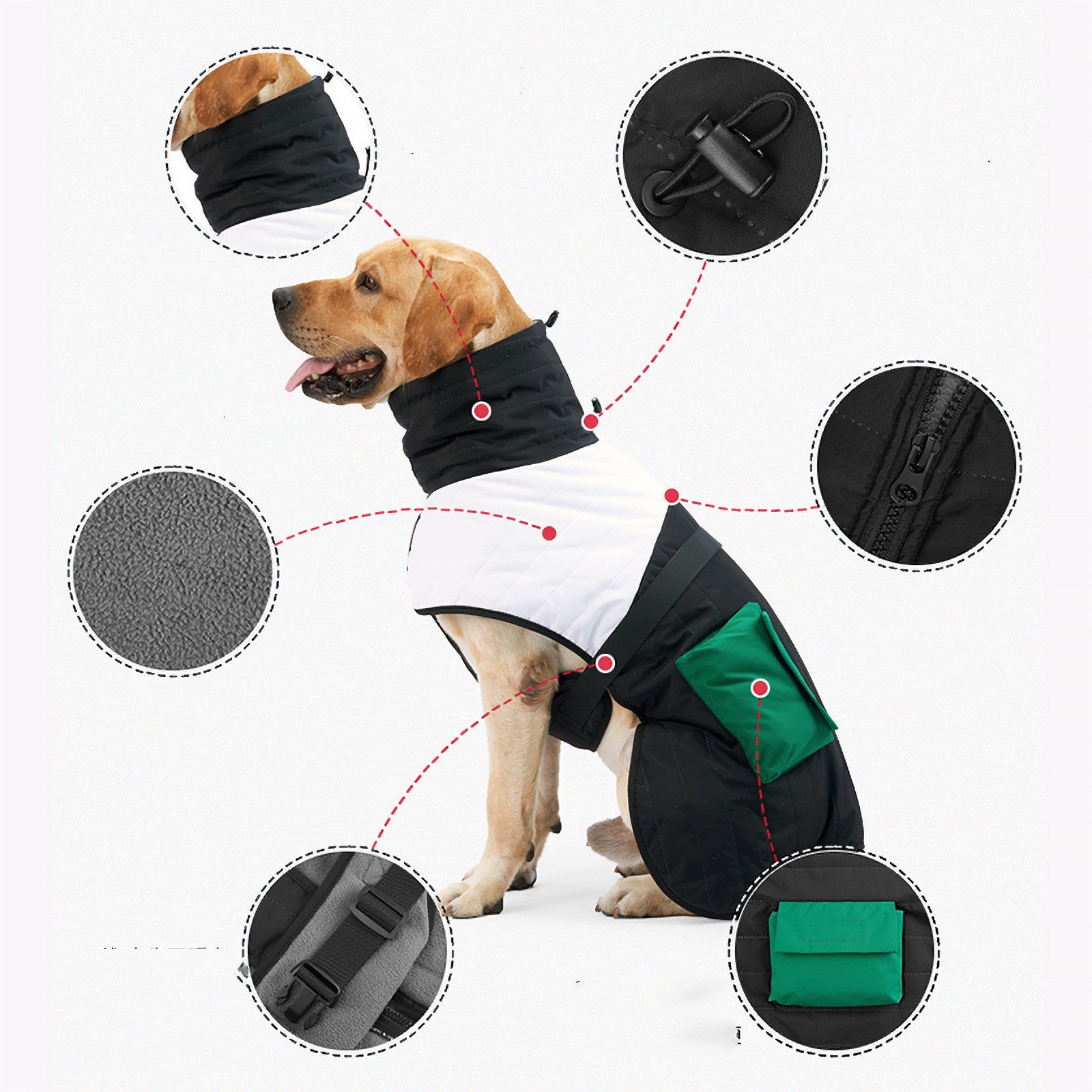 Winter Thickened Warm Dog Padded Winter Coat