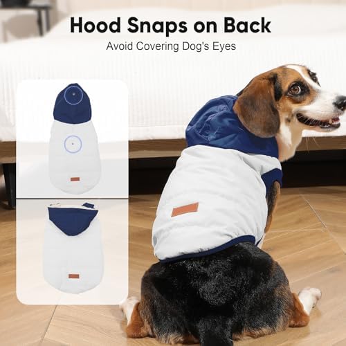Fleece Dog Hoodie with Built-in Harness – Red XL