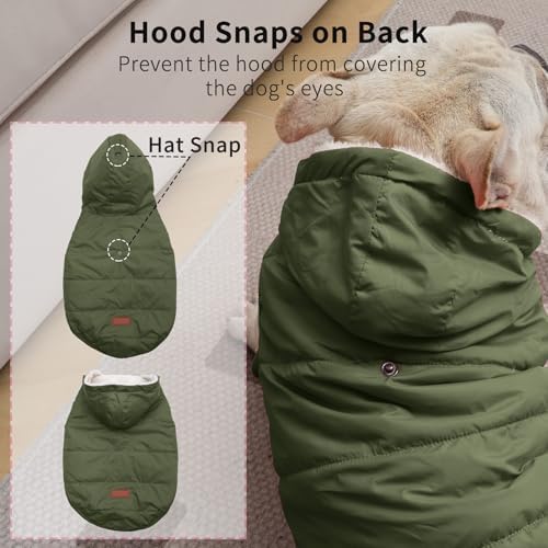 Fleece Dog Hoodie with Built-in Harness – Red XL