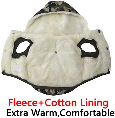 Fleece Dog Hoodie with Built-in Harness – Red XL