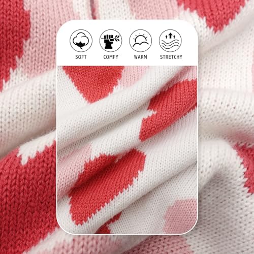 KYEESE Dog Christmas Sweater with Reindeer Pattern, Cozy Holiday Outfit, Red Buffalo Plaid Knitwear, Turtleneck Dog Sweater for Medium Dogs with Leash Hole, Soft Warm Pet Clothes, XX-Large