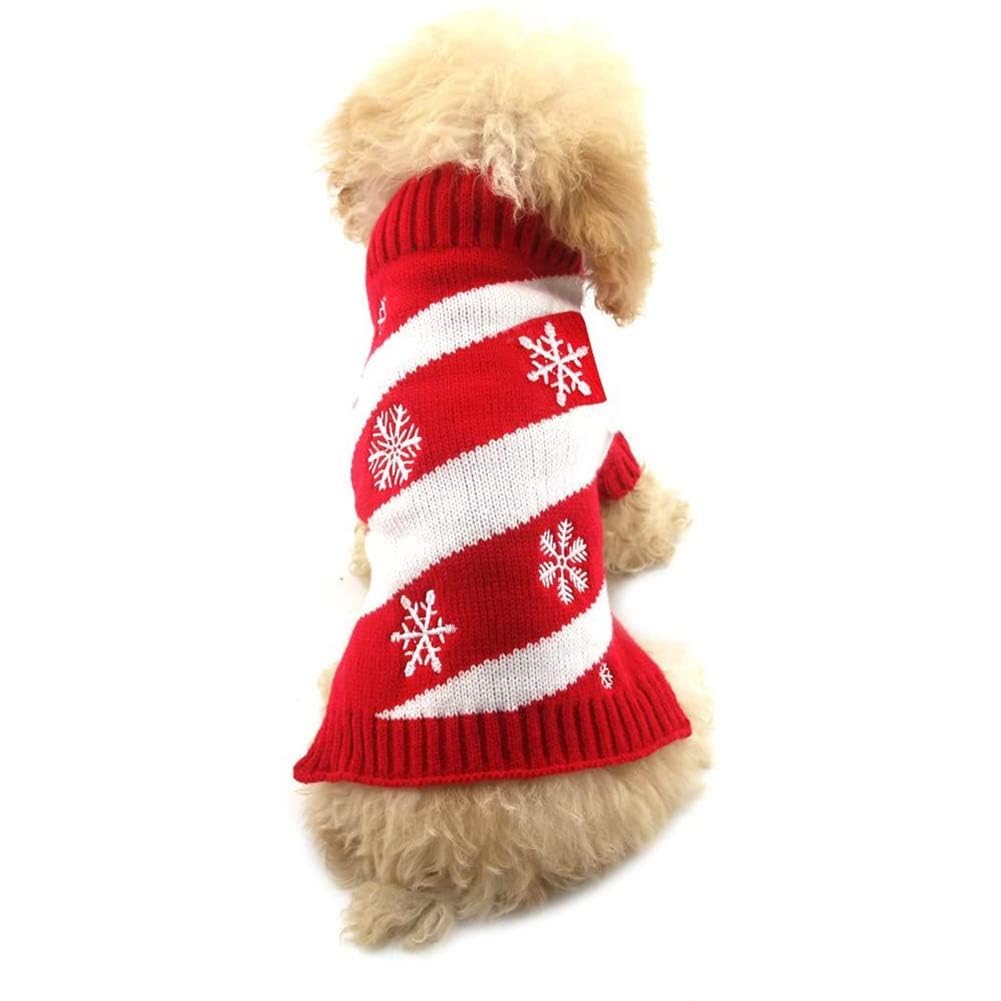 NACOCO Dog Snow Sweater - Snowman Holiday Xmas Christmas Pet Clothes for Small Dog and Cat (Snowman, S)