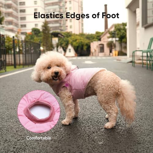 Fleece Dog Hoodie with Built-in Harness – Red XL