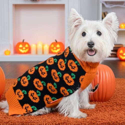 KYEESE Dog Christmas Sweater with Reindeer Pattern, Cozy Holiday Outfit, Red Buffalo Plaid Knitwear, Turtleneck Dog Sweater for Medium Dogs with Leash Hole, Soft Warm Pet Clothes, XX-Large