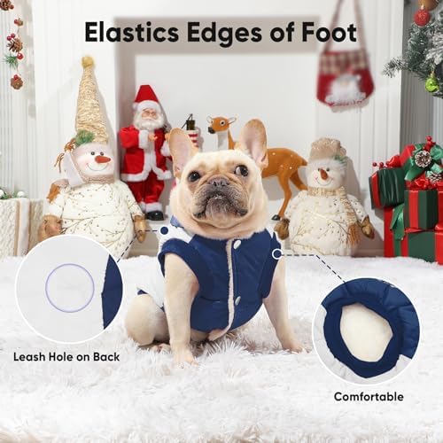 Fleece Dog Hoodie with Built-in Harness – Red XL