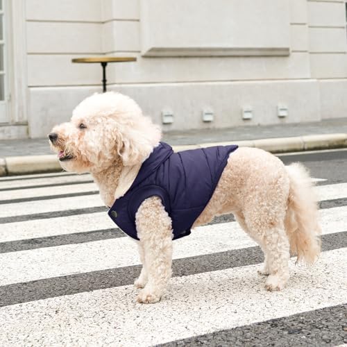 Fleece Dog Hoodie with Built-in Harness – Red XL