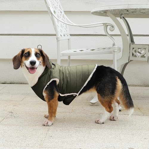 Fleece Dog Hoodie with Built-in Harness – Red XL