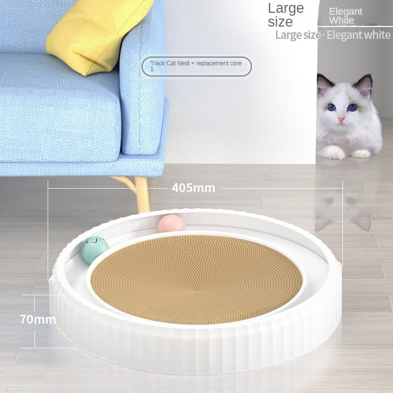 NEW Round Cat Scratching Board Wear-resistant Anti-scratch