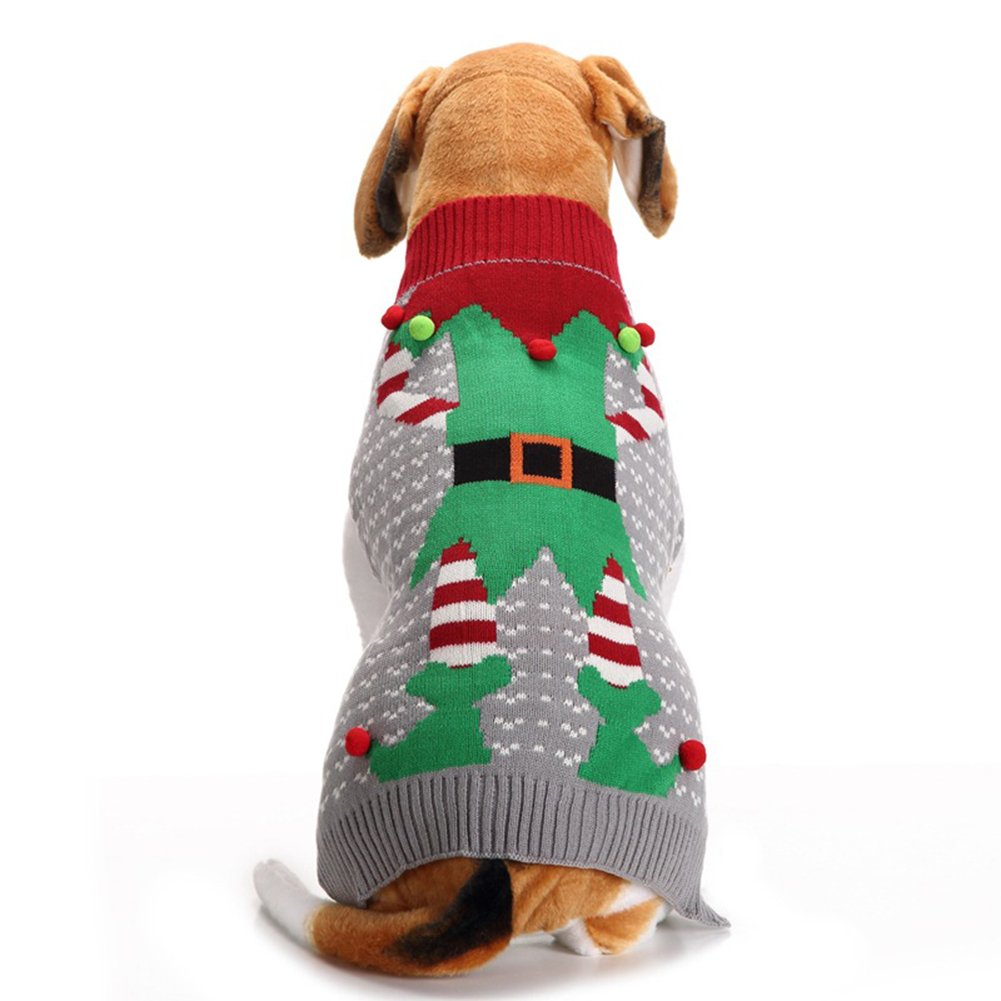 NACOCO Dog Snow Sweater - Snowman Holiday Xmas Christmas Pet Clothes for Small Dog and Cat (Snowman, S)