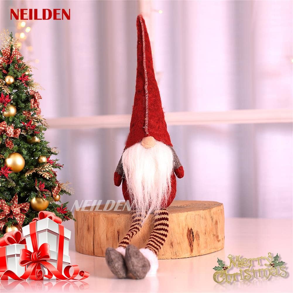 3pcs New Christmas Decoration Long Legs Rudolph Doll Christmas Children Gift