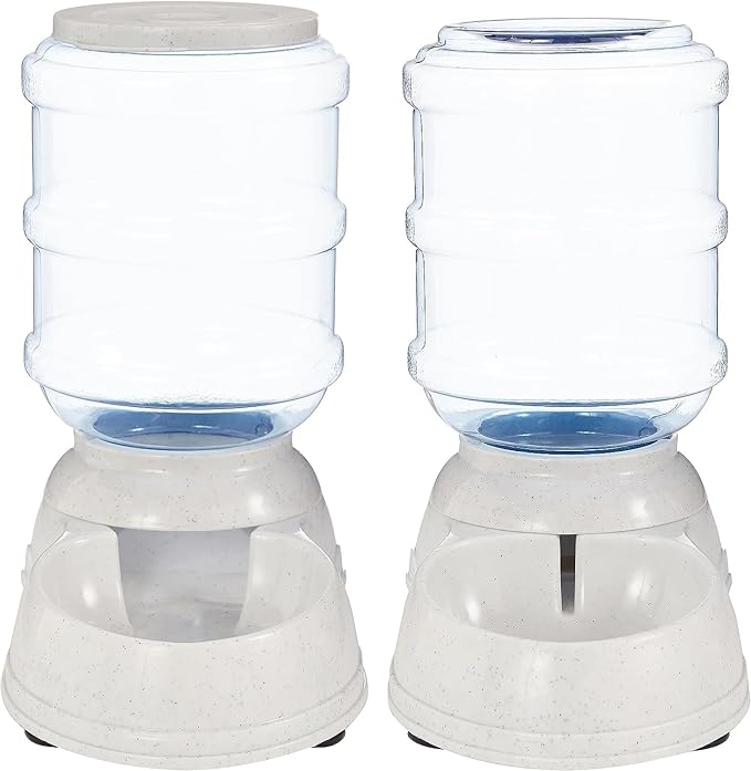 Automatic Dog Cat Water Dispenser Gravity Feeder Set