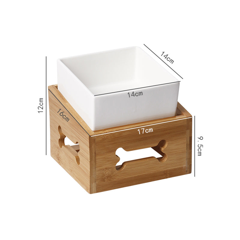 Elevated Dog Bowl with Anti-Tip Tripod Design