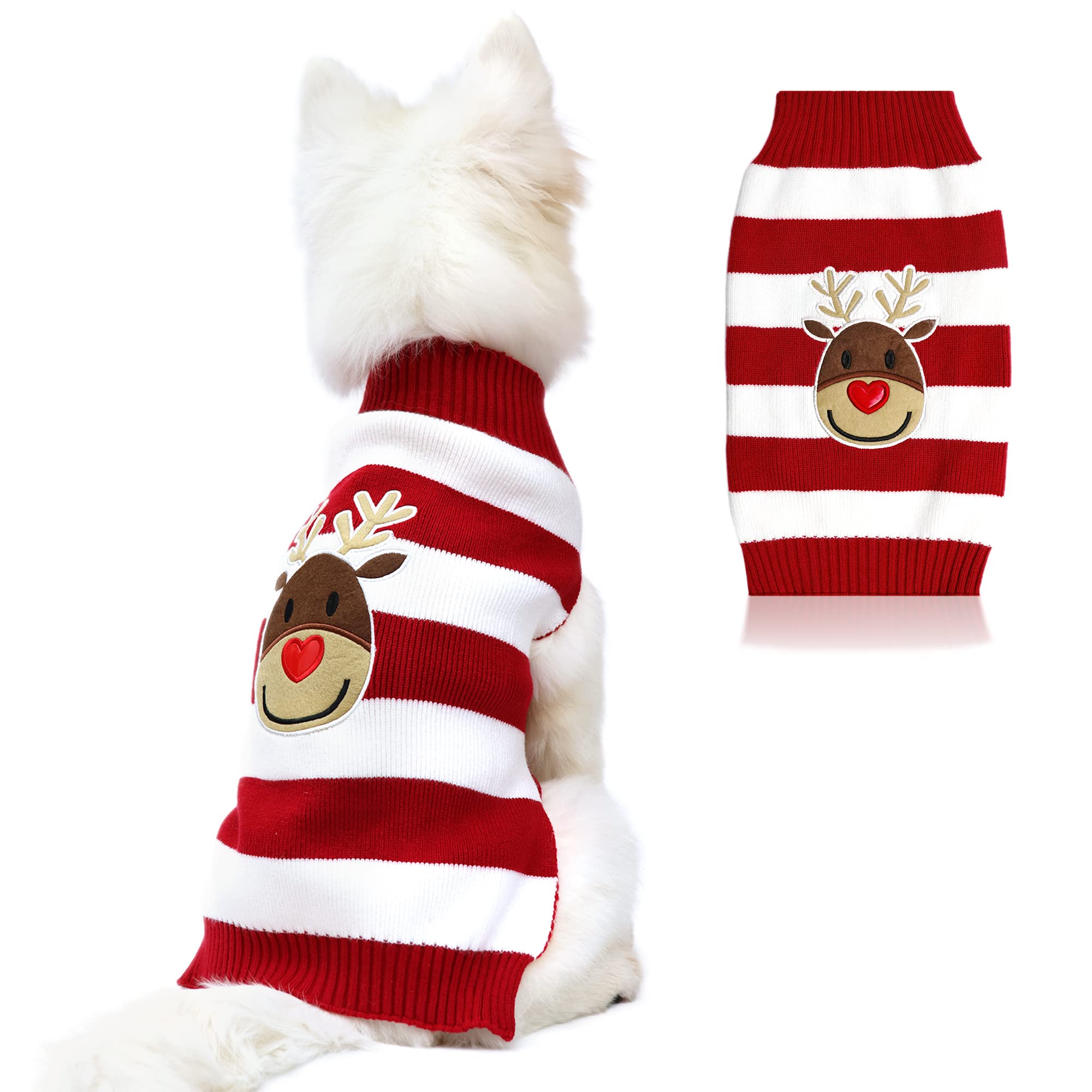NACOCO Dog Snow Sweater - Snowman Holiday Xmas Christmas Pet Clothes for Small Dog and Cat (Snowman, S)